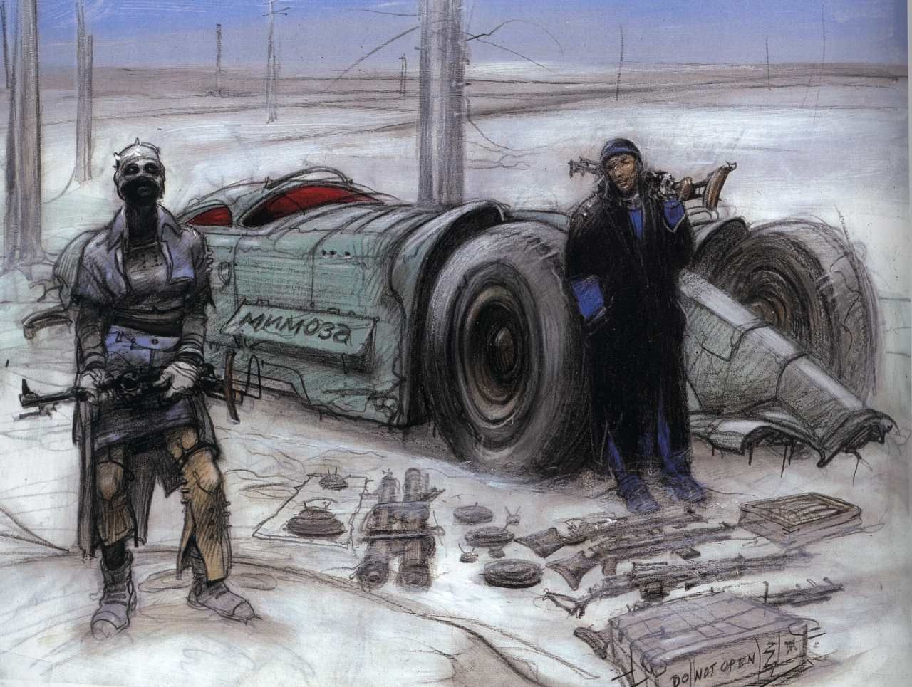 рисунки Enki Bilal