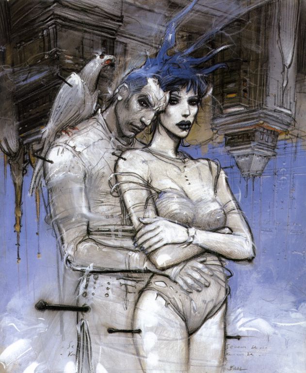 рисунки Enki Bilal